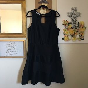 Black lace knee length Maurice’s dress